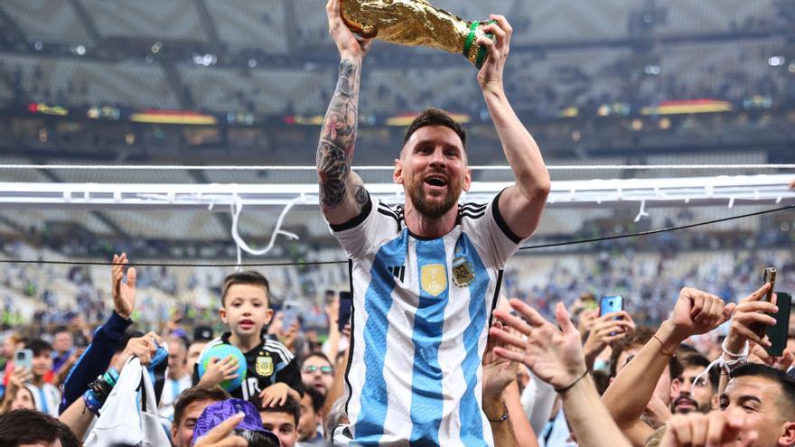 Leo Messi bate el récord de &#039;likes&#039; en la historia de Instagram con su celebración del Mundial