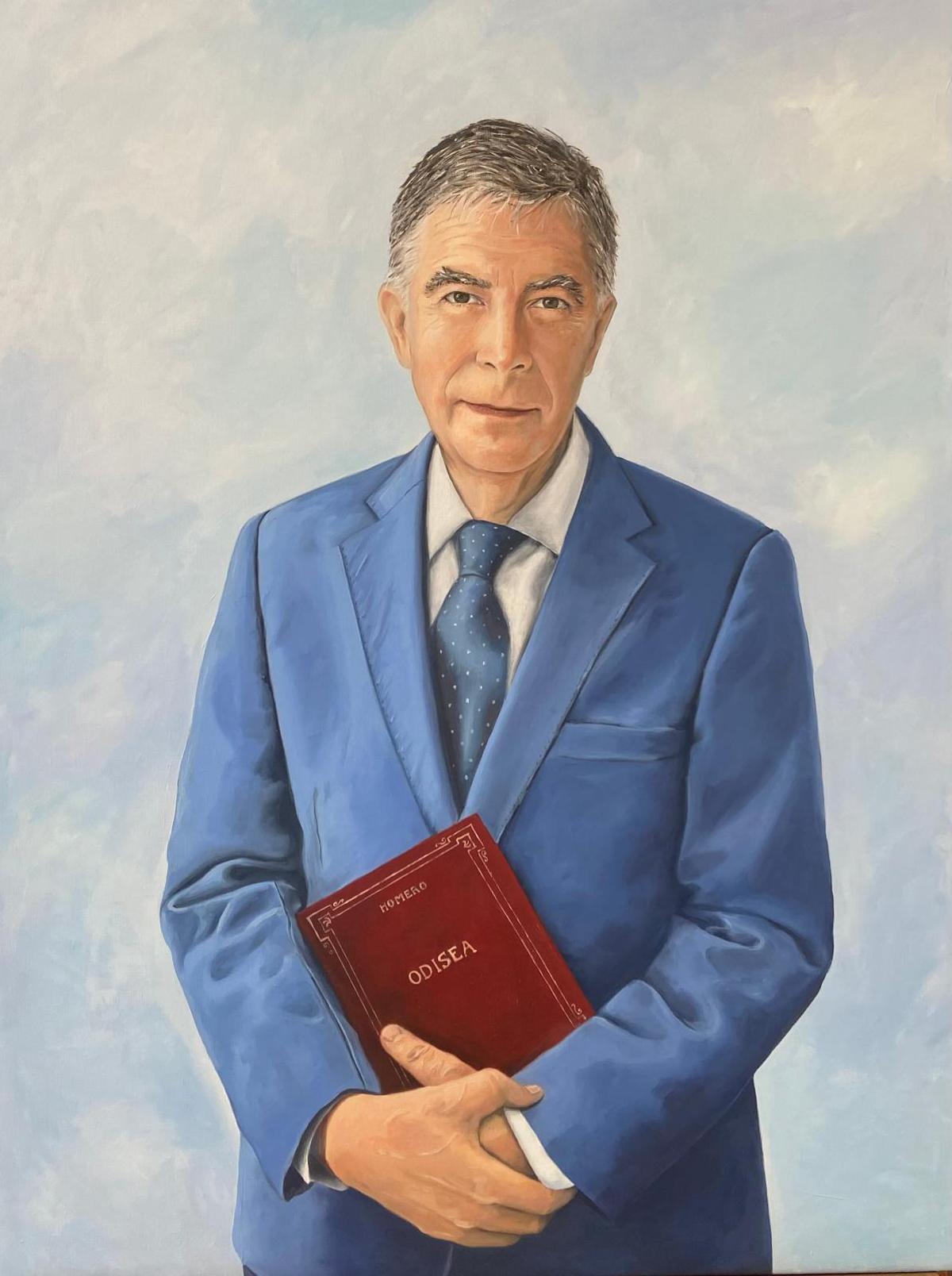 Retrato de Francesc Michavila como hijo predilecto de Castelló.