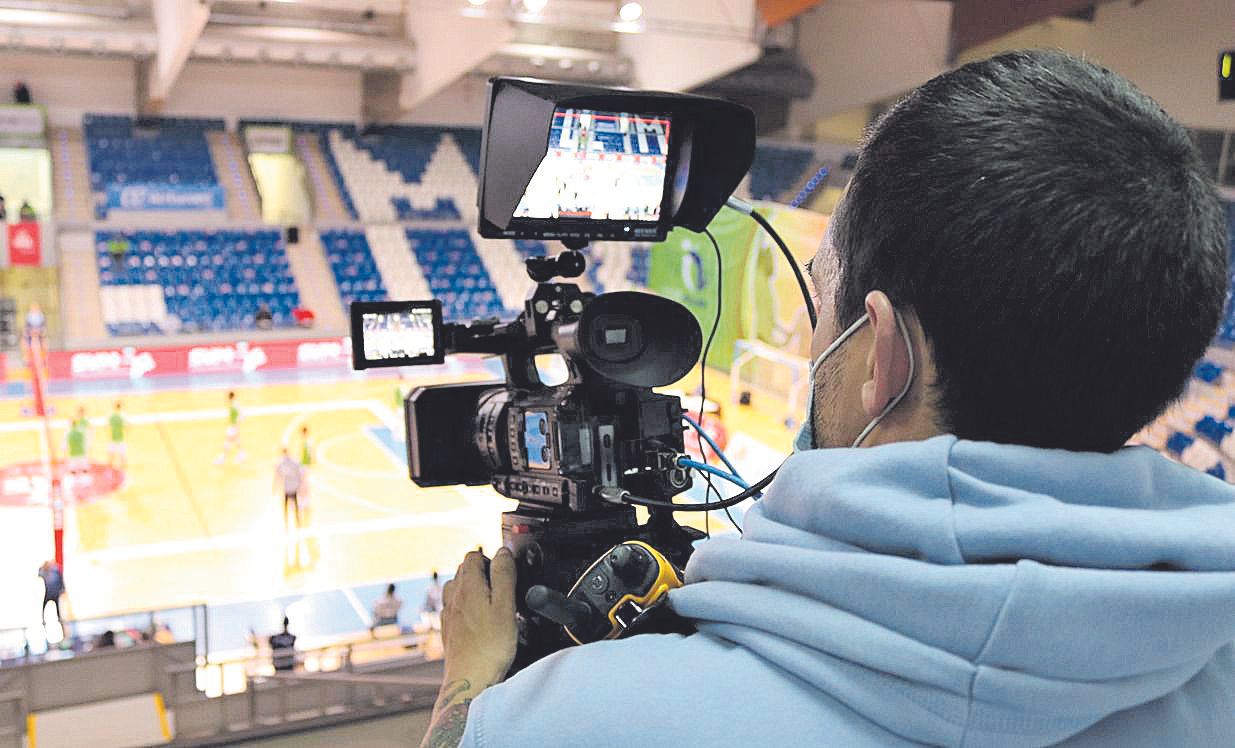 En los partidos del Urbia y del Palma Futsal se usan varias cámaras.