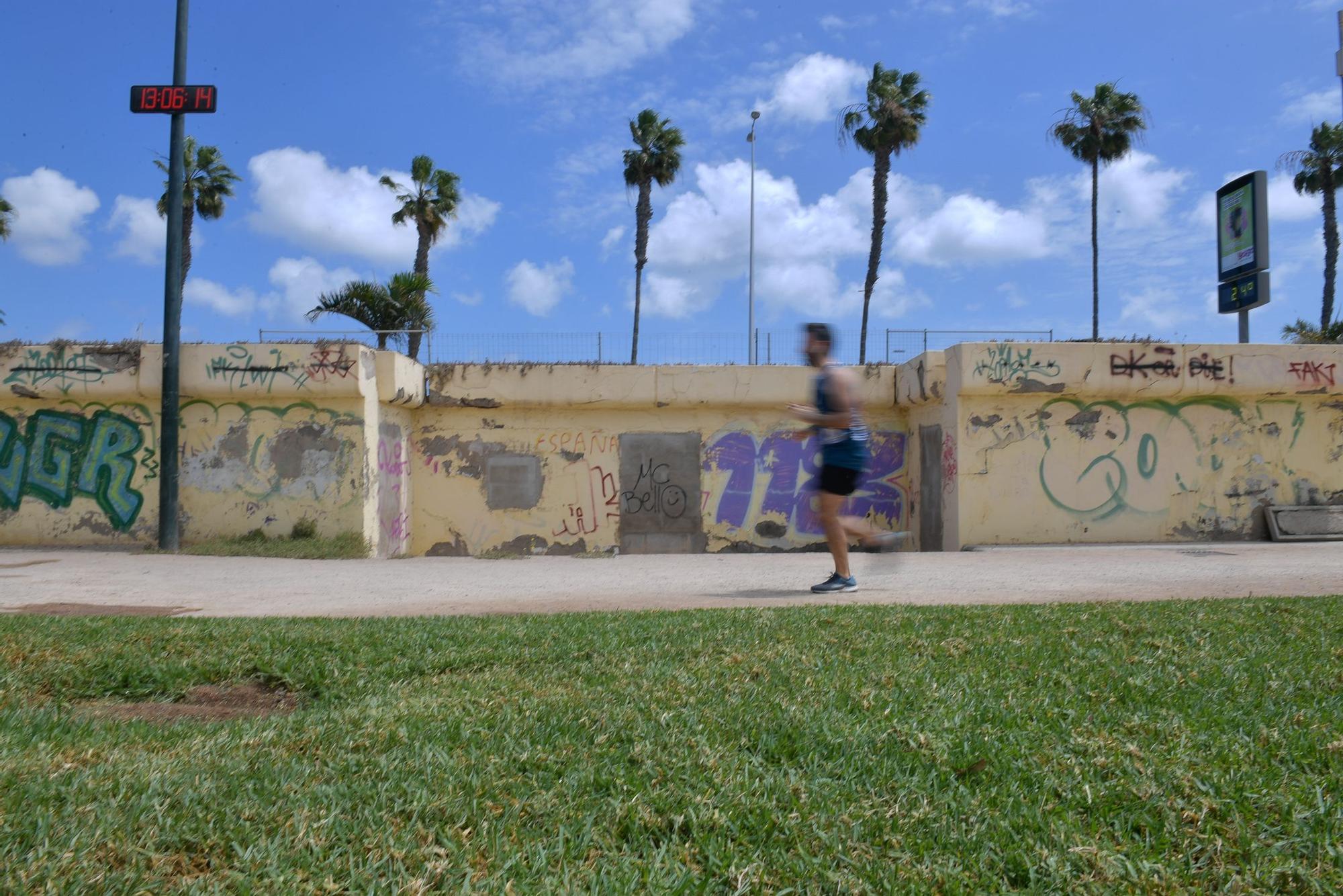 Cuarto de servicio en ruinas en el Parque Romano