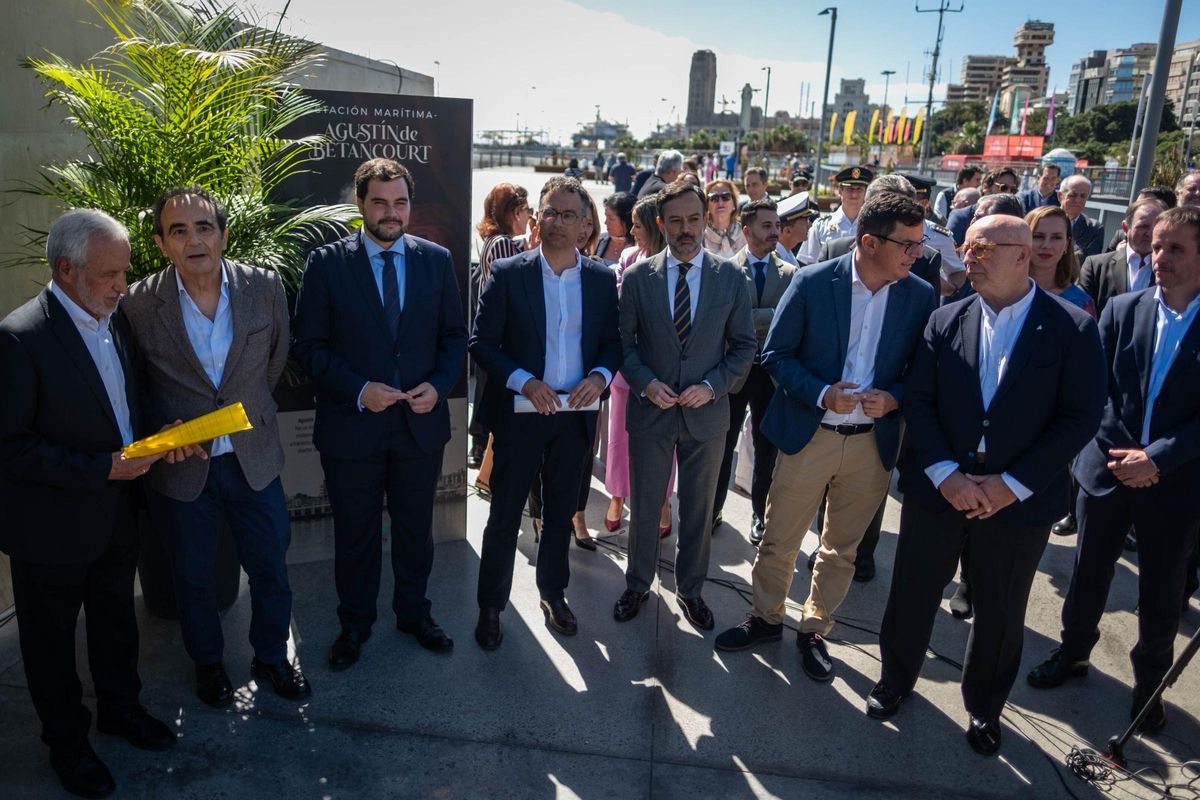 Acto de renombramiento del Edificio Puerto-Ciudad de Santa Cruz como Estación Marítima Agustín de Betancourt.