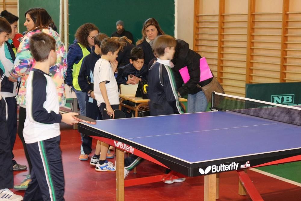 Final regional de tenis de mesa en Calasparra