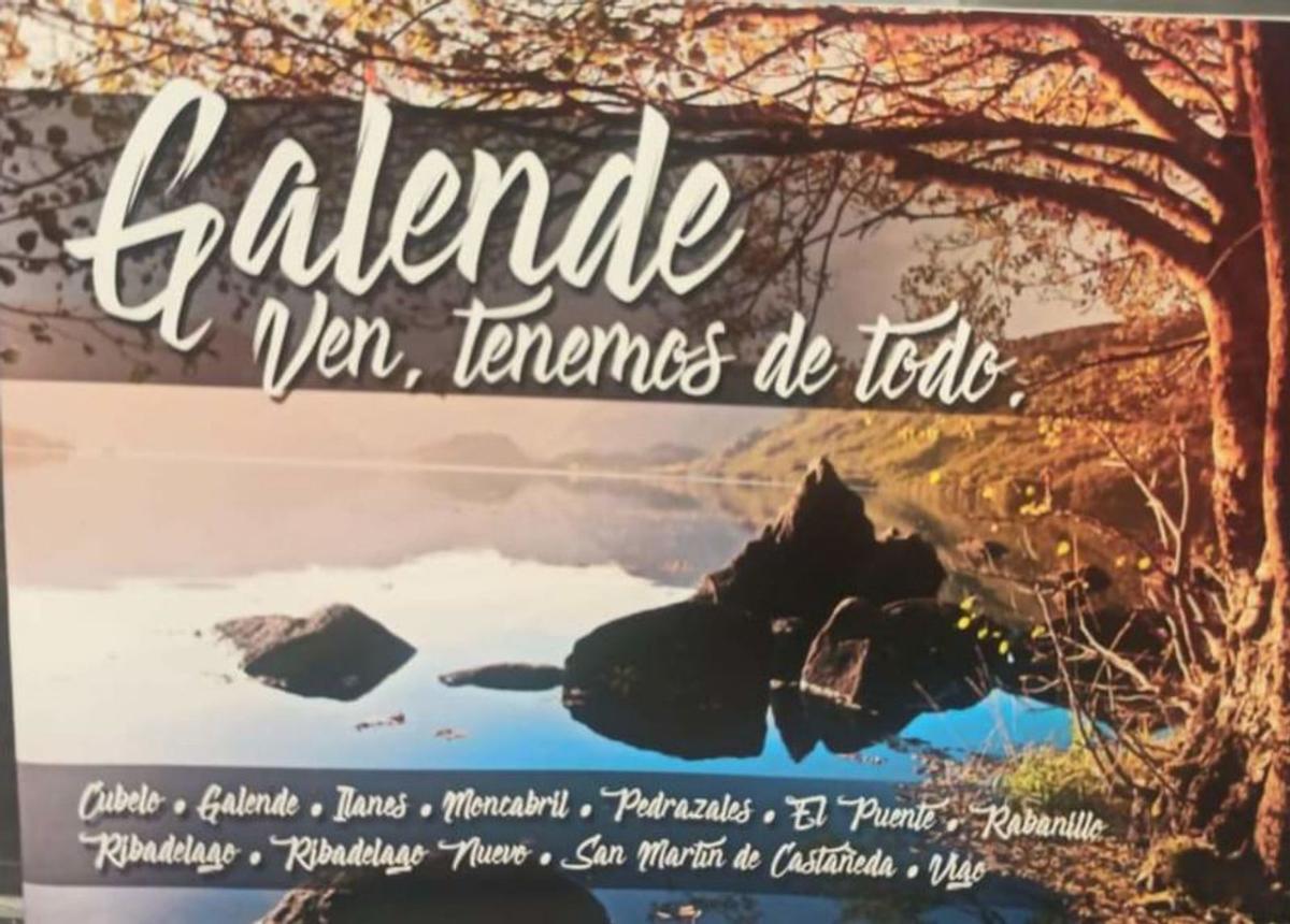 Folleto turístico de Galende presentado en Intur. | Cedida
