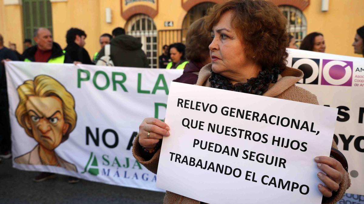 El campo malagueño estalla contra el acuerdo de Mercosur