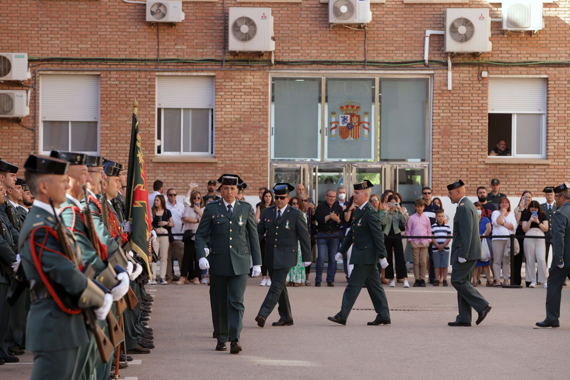 Imagen del acto del 178 aniversario de la fundación de la Guardia Civil, en Málaga.