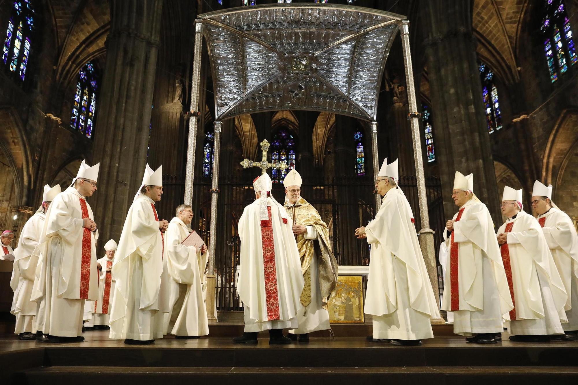 Ordenació d'Octavi Vila com a nou bisbe de Girona,