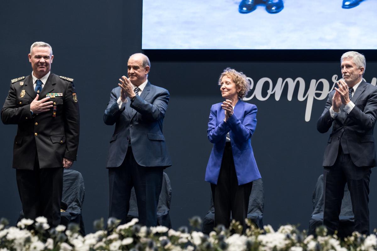 José Luis Santafé, Francisco Pardo, Aina Calvo y Fernando Grande Marlaska.