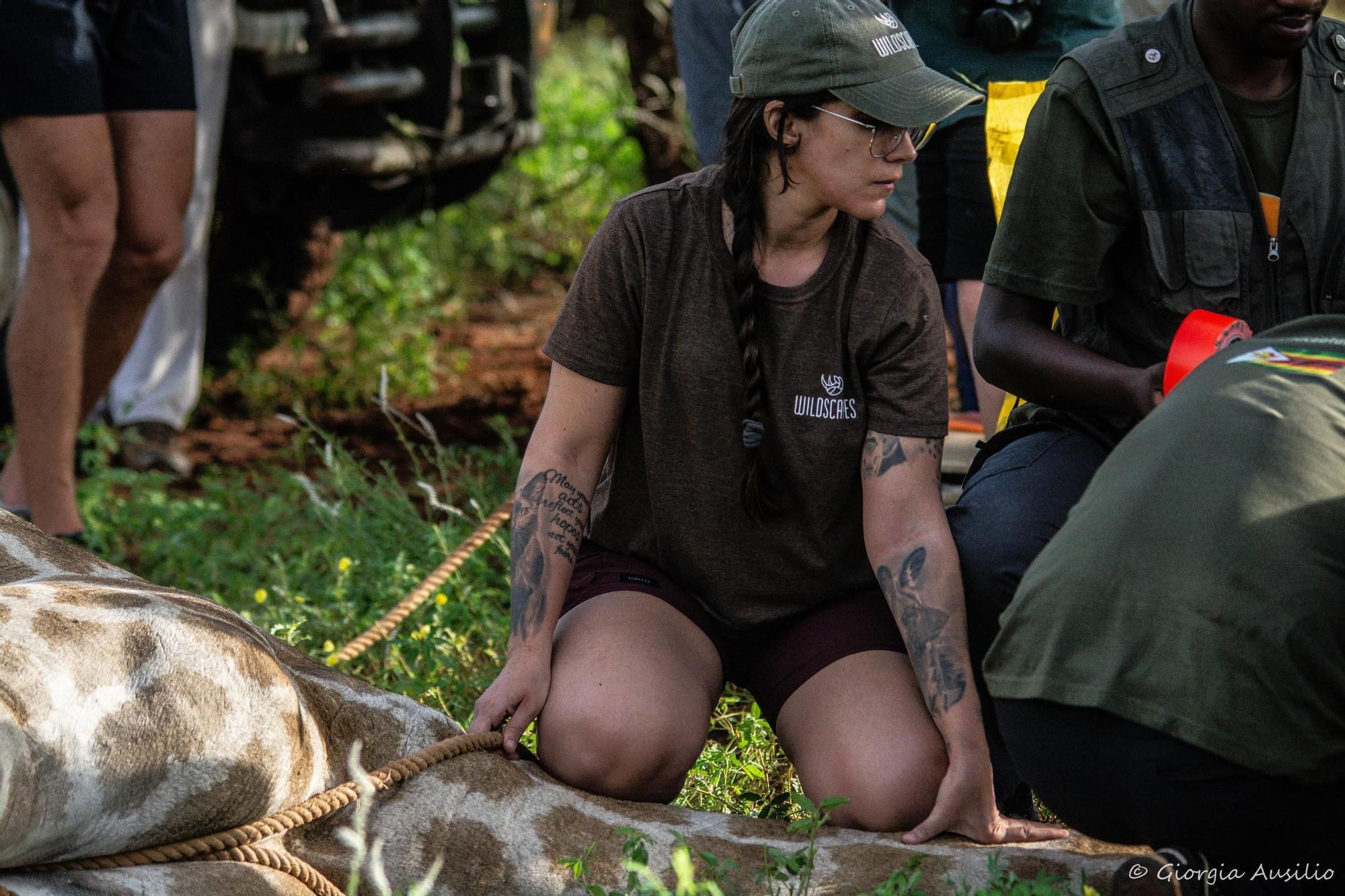 Trabajos de Elena Alonso contra el furtivismo en África