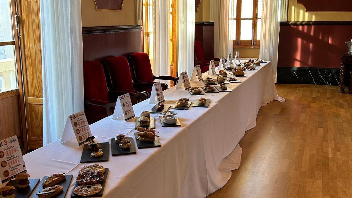 Una selección de tapas para el jurado.
