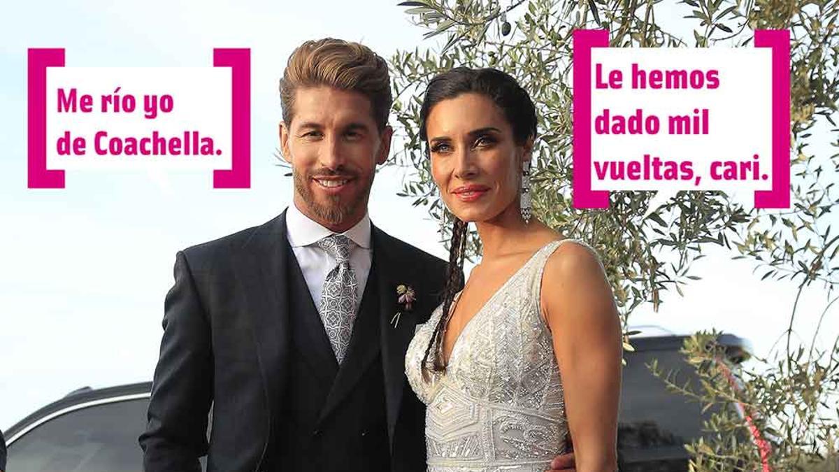 Pilar Rubio y Sergio Ramos el día de su boda