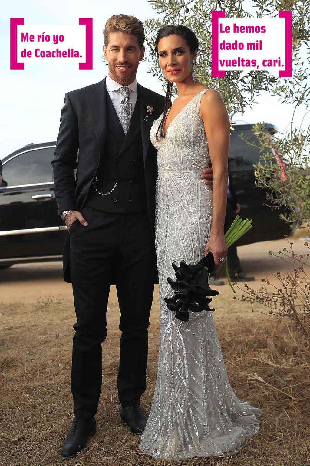 Pilar Rubio y Sergio Ramos el día de su boda