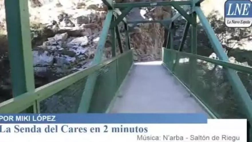 Un recorrido  por la Ruta del Cares en dos minutos