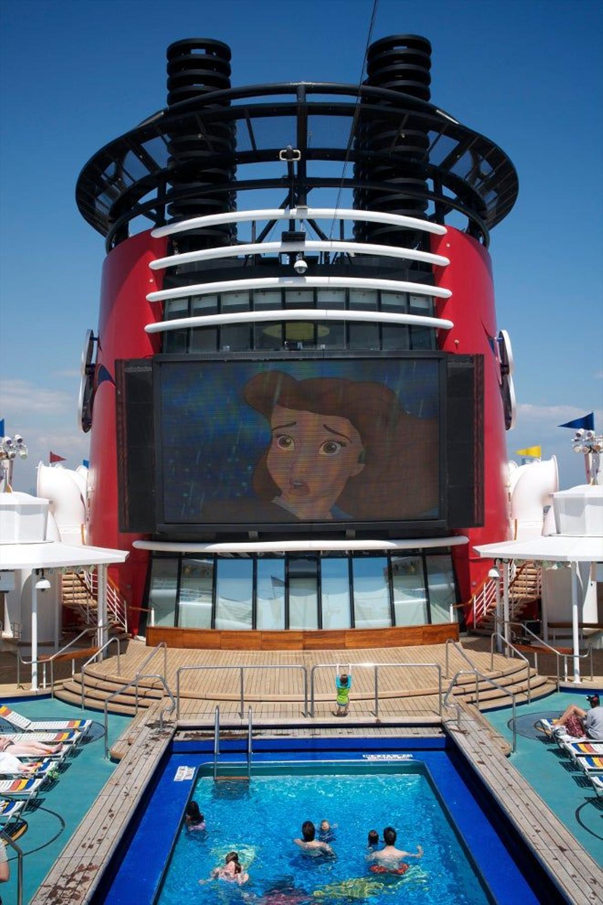 Desde cualquier lugar del barco podremos ver un espectáuclo Disney.