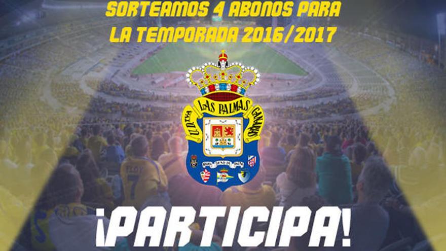 Sorteamos cuatro abonos para la temporada 2016/2017 de la UD Las Palmas