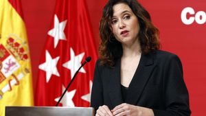 Isabel Díaz Ayuso comparece en rueda de prensa tras la reunión del Consejo de Gobierno regional, este miércoles.