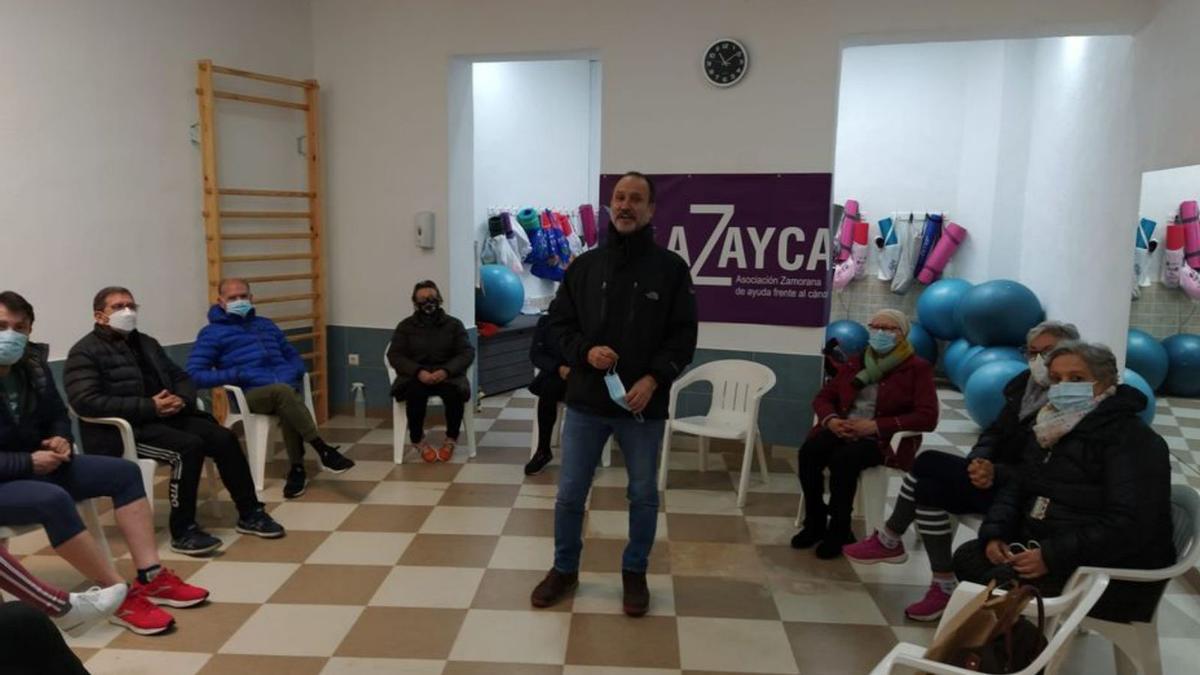 El jefe de Oncología del hospital Valdecilla, ayer en Zamora.