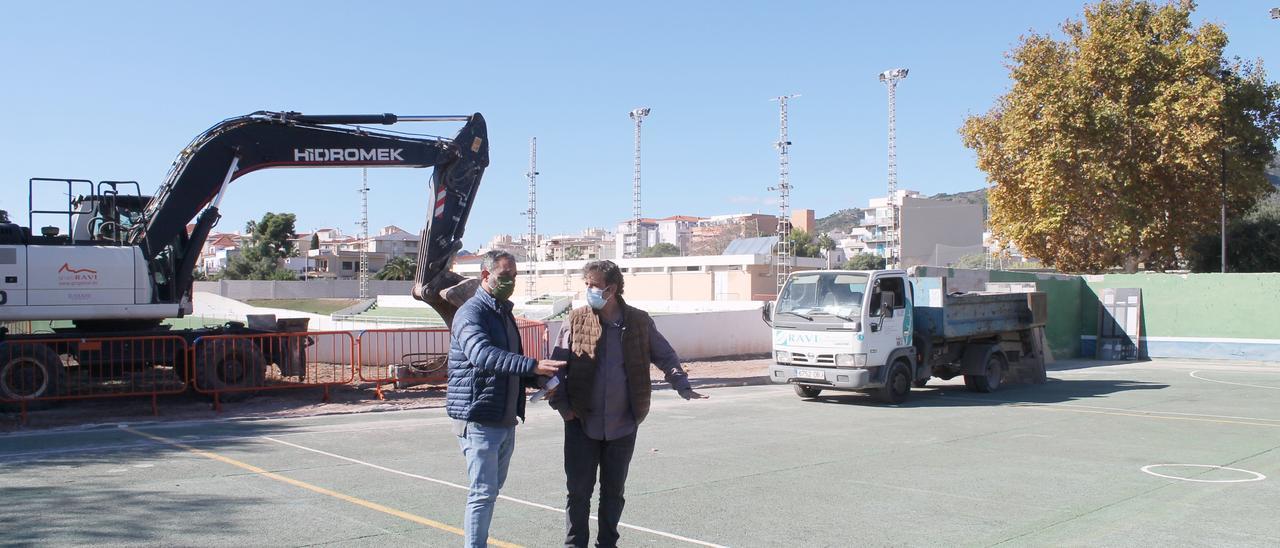 El nuevo espacio se ha construido en parte del terreno que hasta ahora ocupaba el frontón y que se ha procedido a demoler.