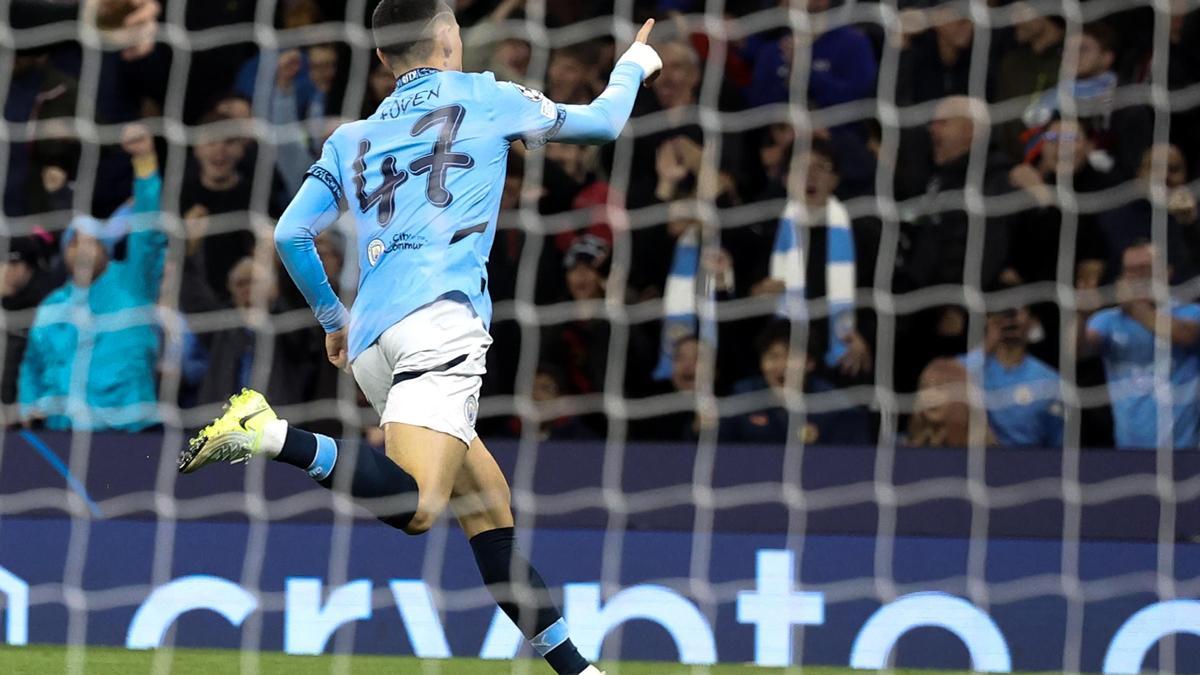 Manchester City - Sparta Praha: Gol de Foden