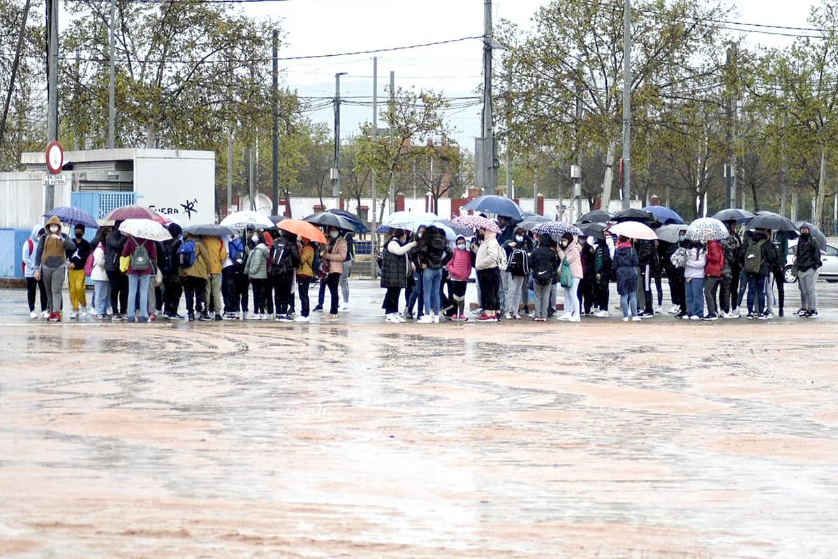 Córdoba CF - Tamaraceite: Las imágenes de la fiesta escolar en el Arcángel