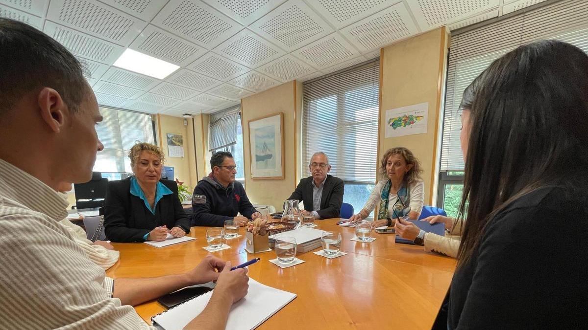 La reunión celebrada este miércoles en la Consejería de Educación.