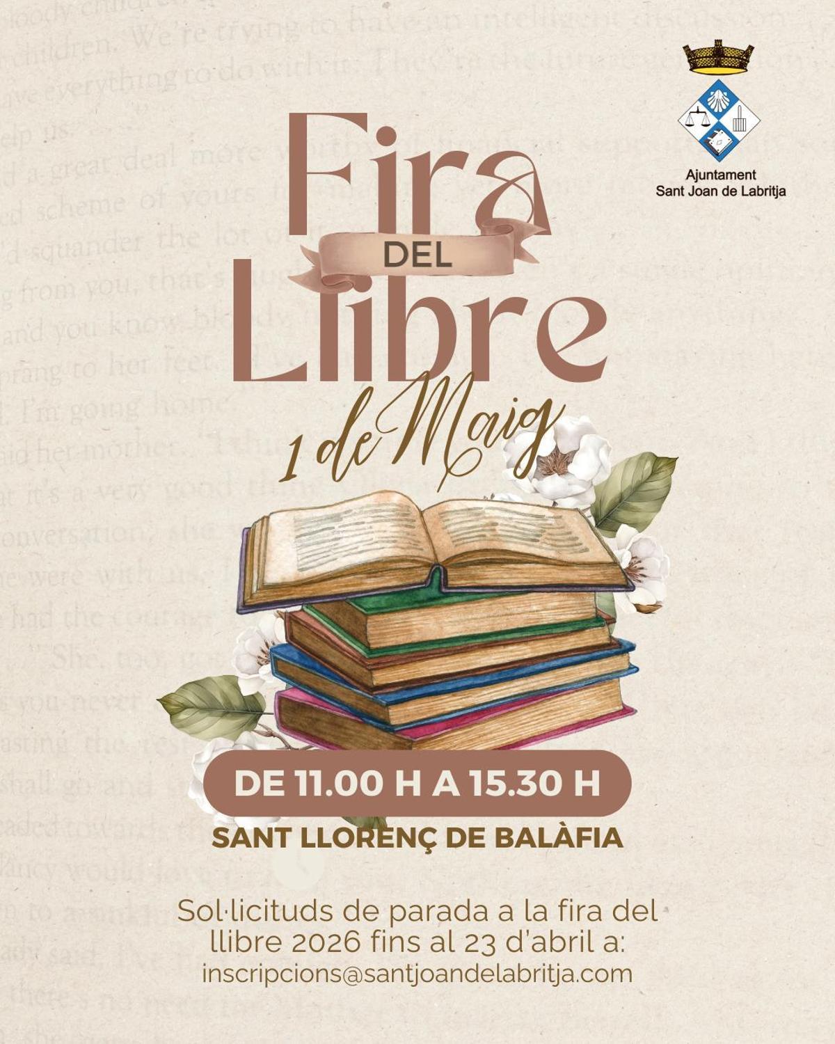Cartel de la 'Fira del Llibre' de este año