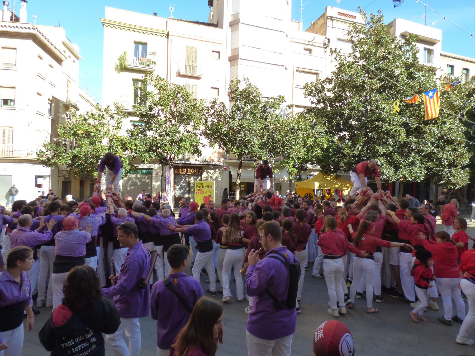 Els Merlots de Figueres celebren el final de temporada acompanyats de la Colla Jove de Barcelona i els Maduixots