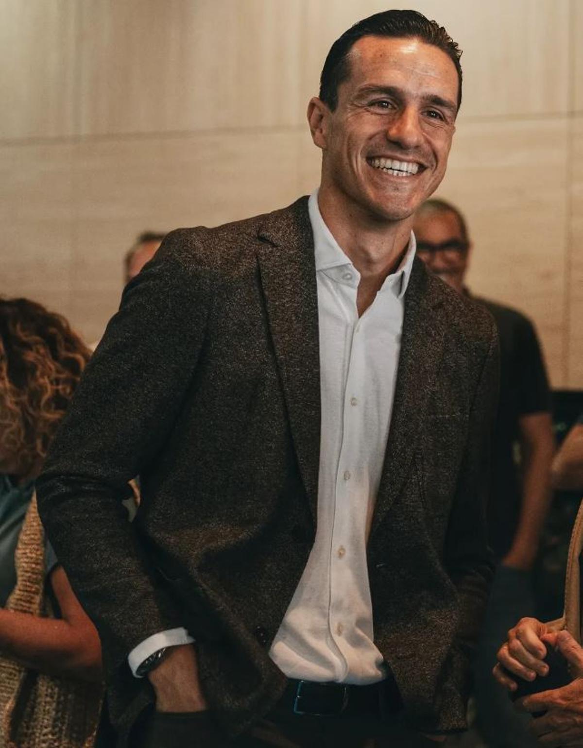 Bernardo Espinosa, en un acte amb el Marbella.