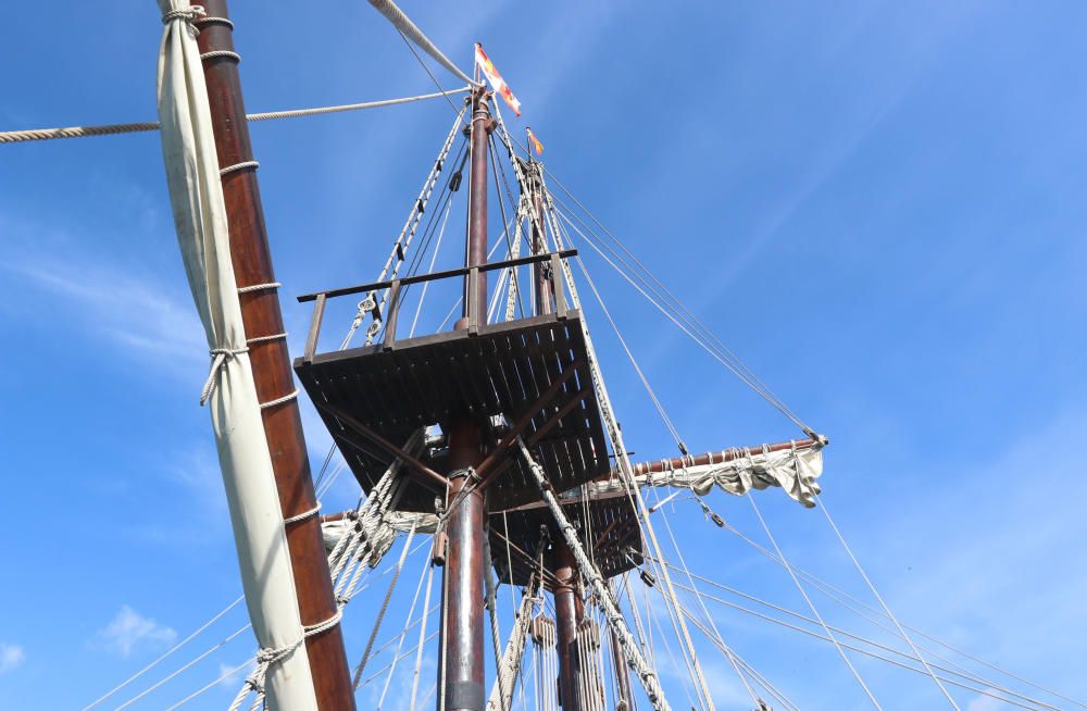 El galeón Andalucía, en el puerto de Málaga