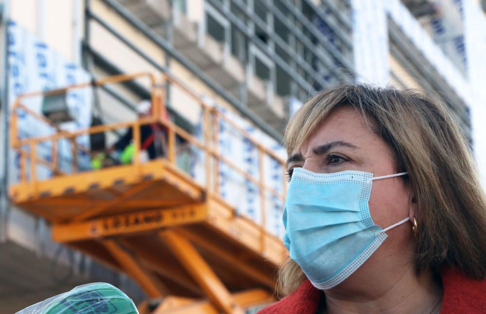 Avanzan las obras del Instituto Oceanográfico Español en el puerto de Málaga