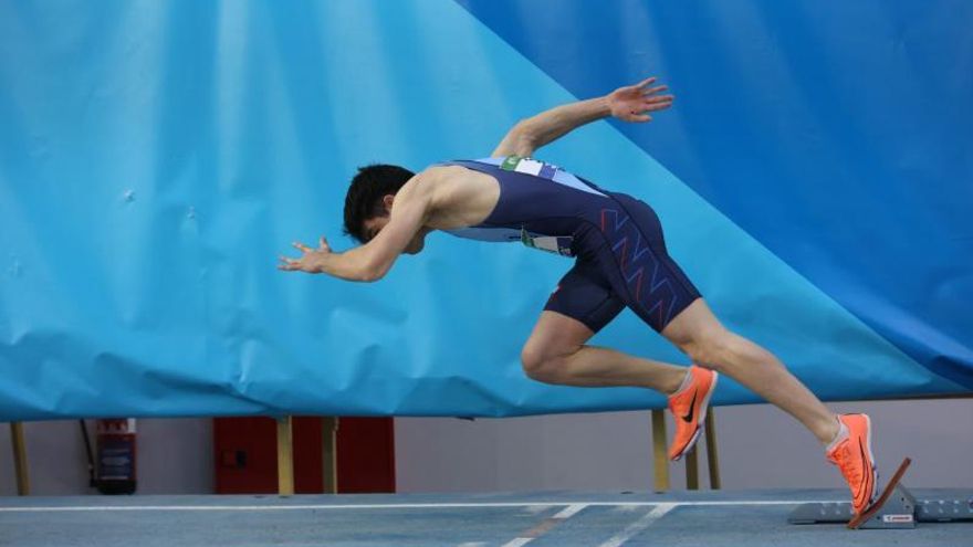 Roi Martínez, durante una competición.