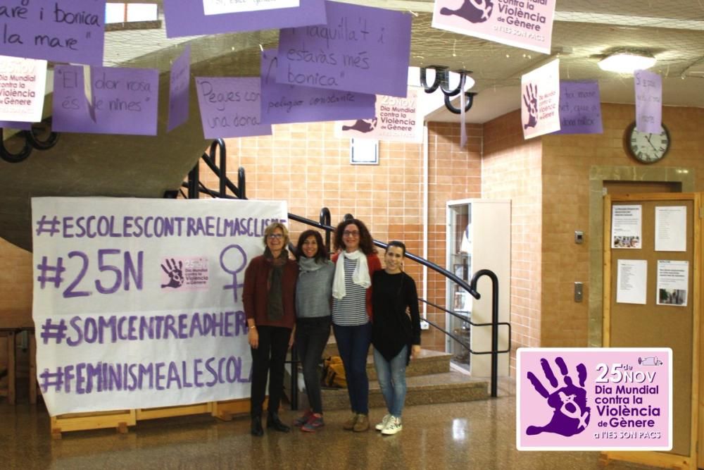 Feminisme a l'escola: Actos contra la violencia machista