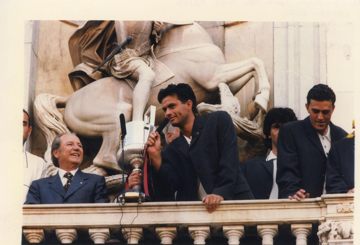 Las fotos que no recordabas de Mourinho en el Barça