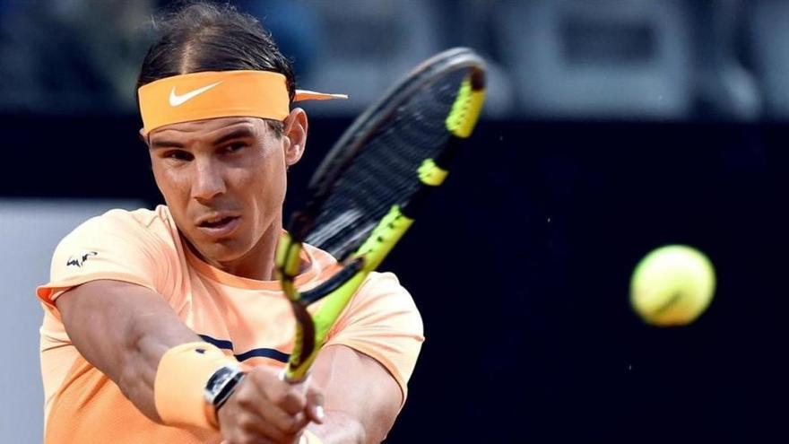 Nadal debuta en Roma con un solvente triunfo