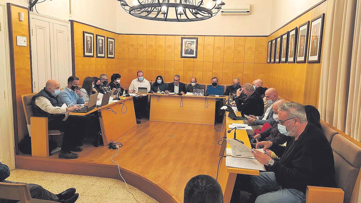 Imatge d’arxiu d’una sessió plenària a l’Ajuntament de Palafrugell.