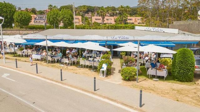 Vista del restaurante La Caleta, en Sant Vicenç de Montalt.