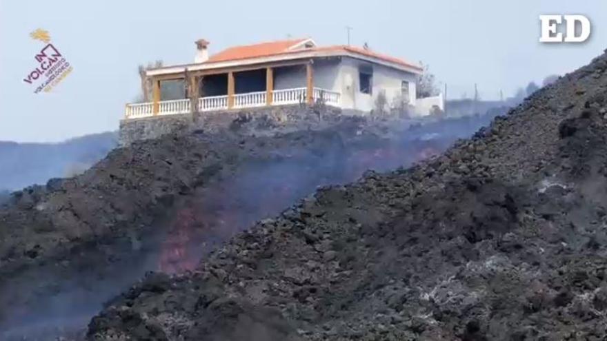 Avance de la colada en Hoyo de Todoque