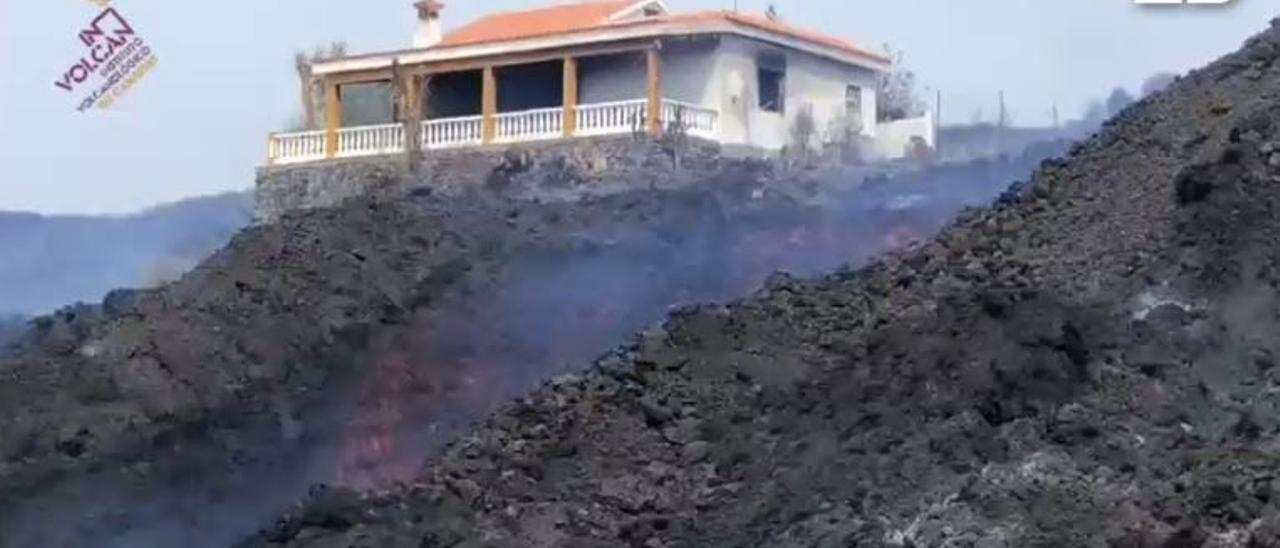 Avance de la colada en Hoyo de Todoque