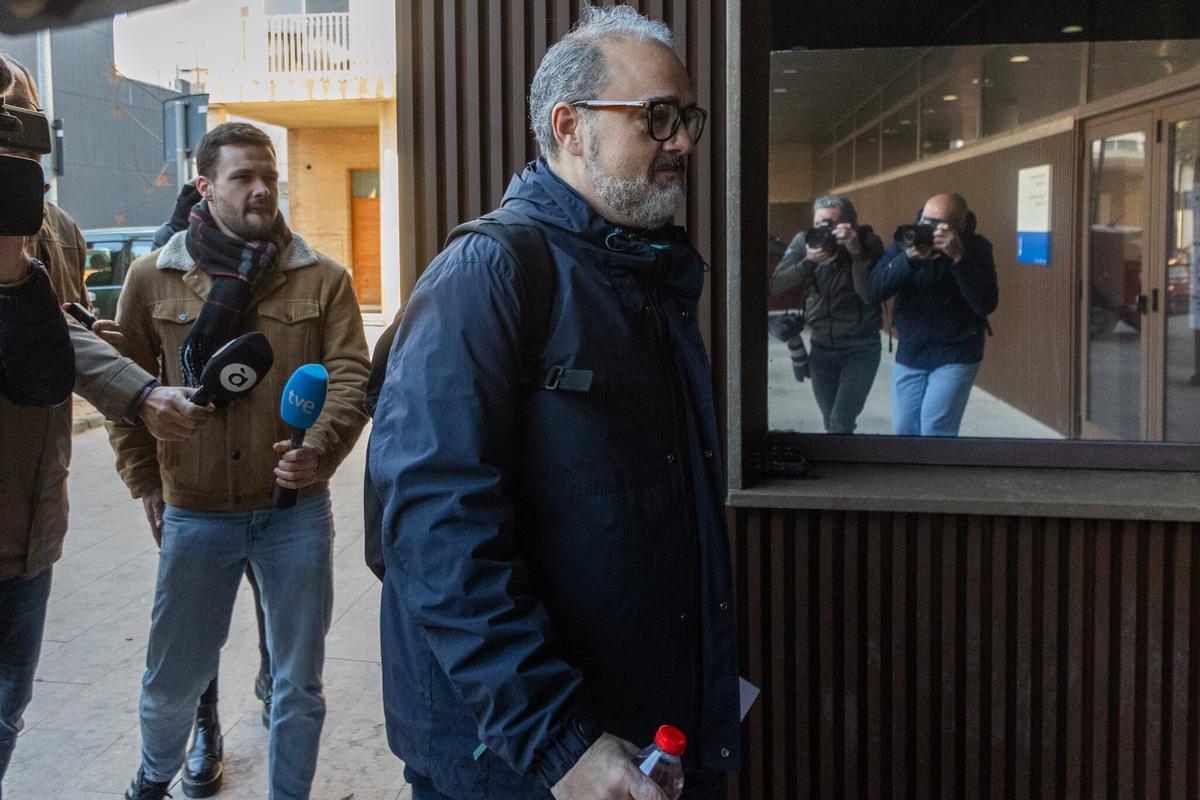Lanuza, entrando al Juzgado de Catarroja este pasado lunes.