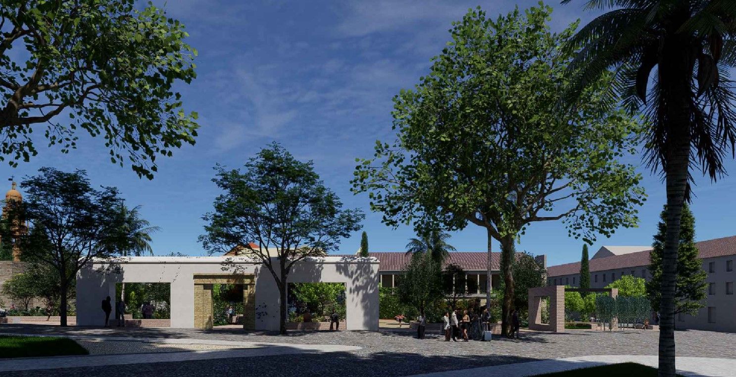 Así será la zona verde que el Ayuntamiento proyecta en Campo Santo de los Mártires