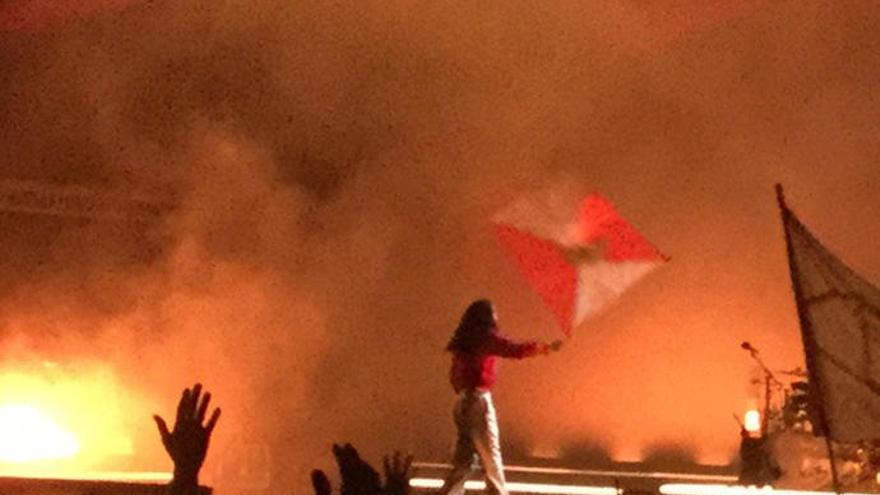 Jared Leto, durante el concierto en Castrelos. // FdV