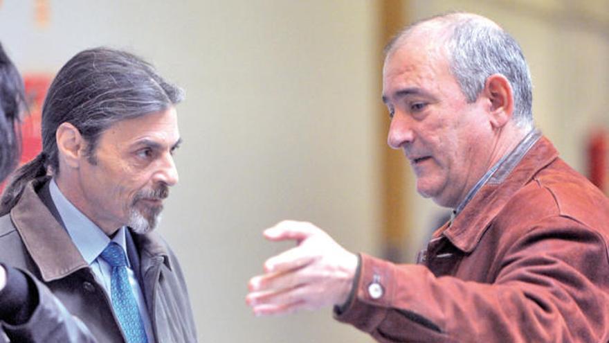 Fernando García y Juan Ignacio Blanco tras el juicio.