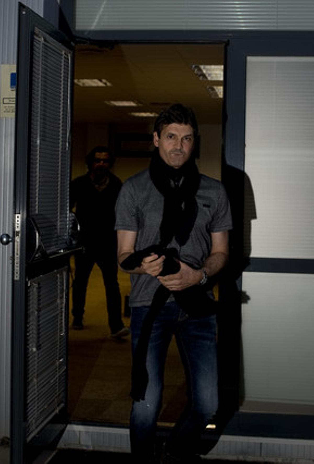 Roda de premsa de l’entrenador del Barça.