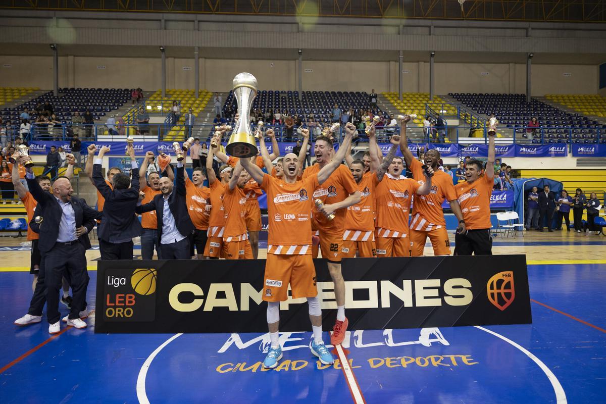 LEYMA CAMPEONES ASCENSO ACB MELILLA BASQUET CORUÑA
