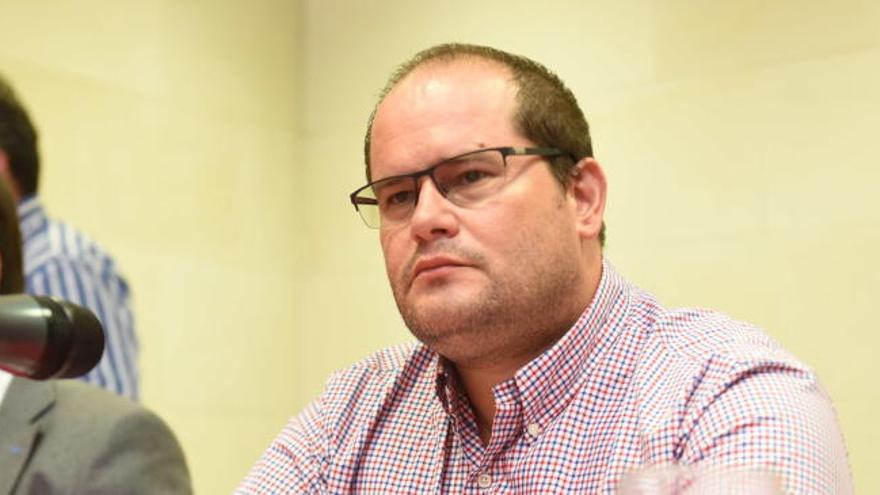 Raúl Moro, durante la asamblea