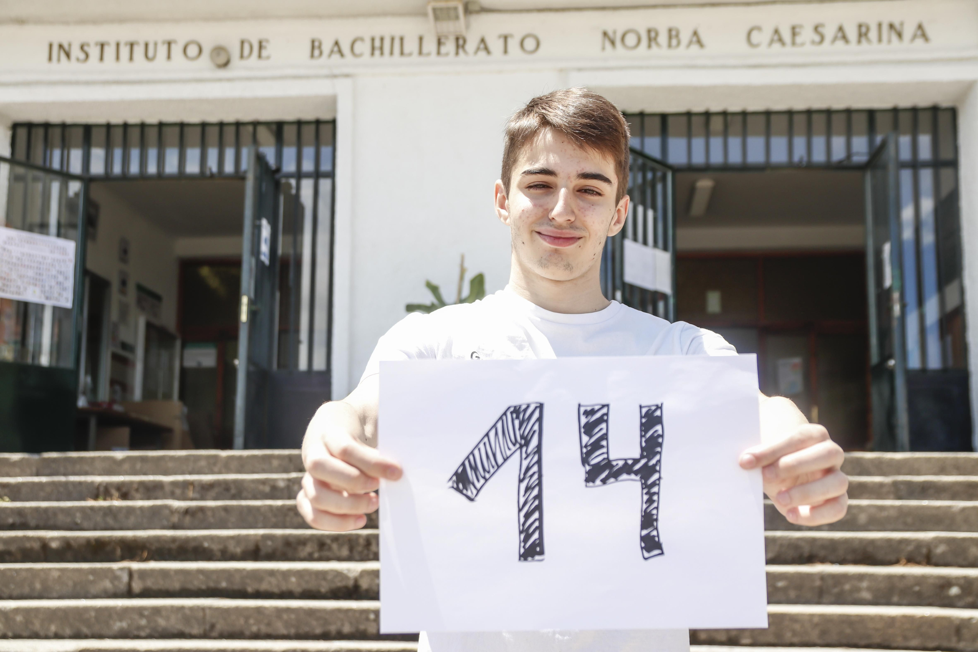 Jorge Salcedo Ciborro, de 17 años, del IES Norba Caesarina de Cáceres.