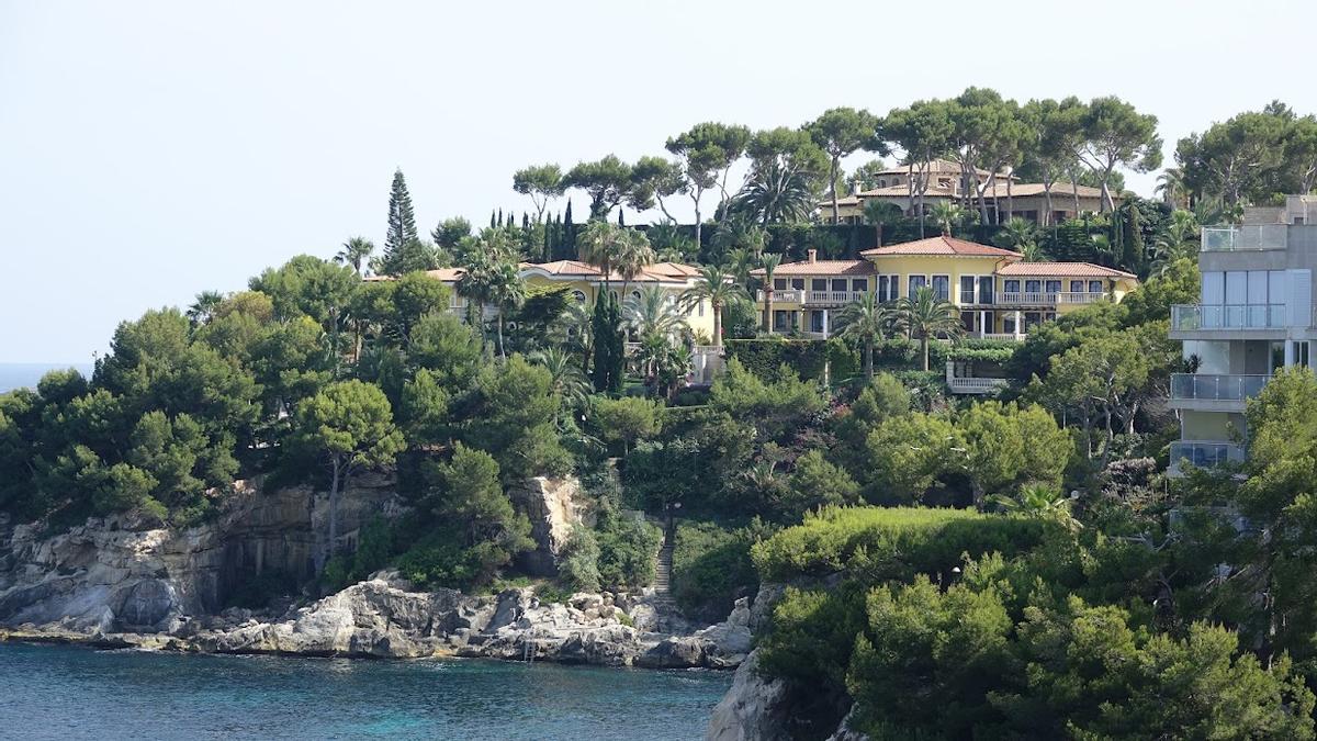 Las mansiones en la costa de Mallorca