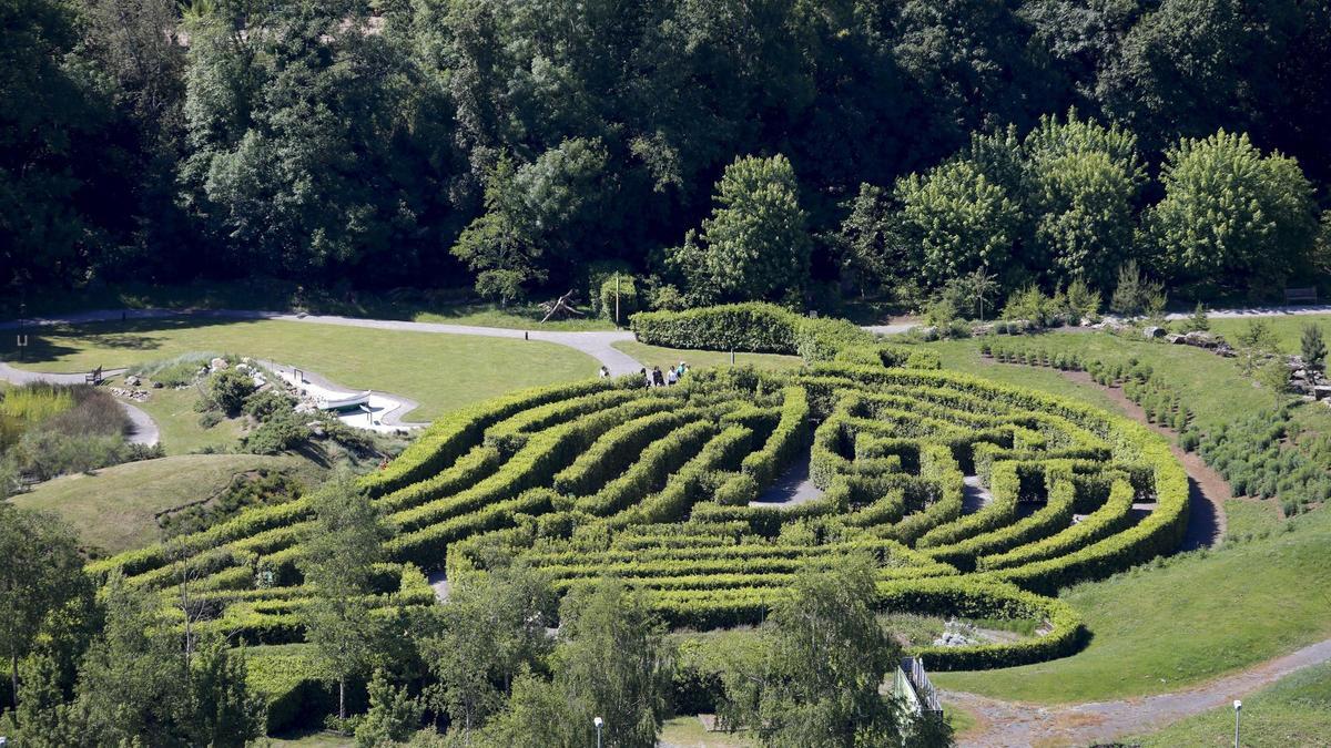 Labertinto del Jardín Botánico Atlántico de Gijón