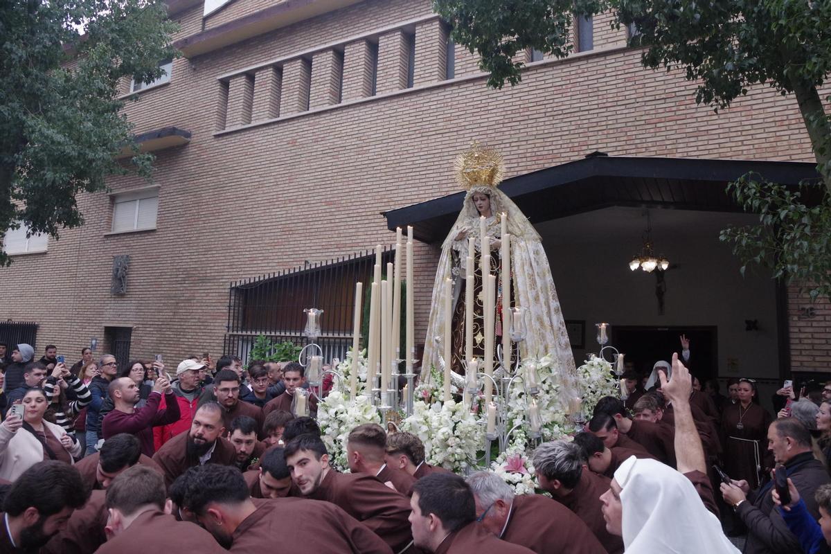 Procesión de la Virgen de las Lágrimas del Carmen de Huelin, en imágenes