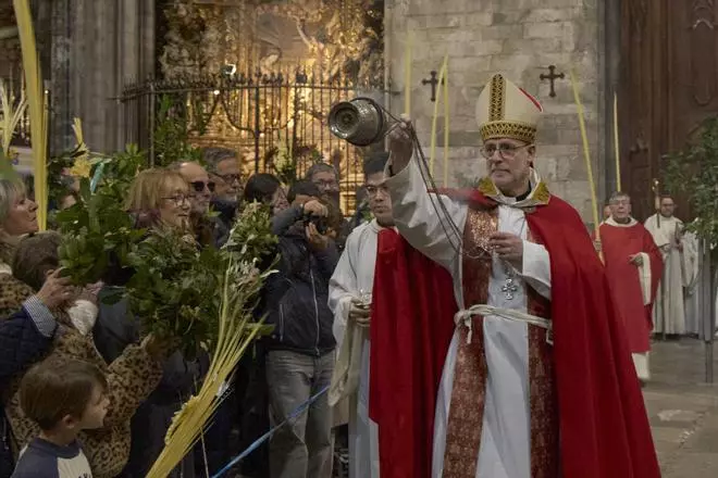 La benedicció de Rams a la Catedral de Girona en imatges