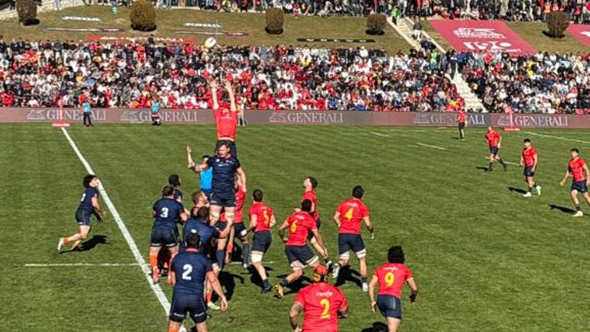 Imagen del partido entre España y Holanda